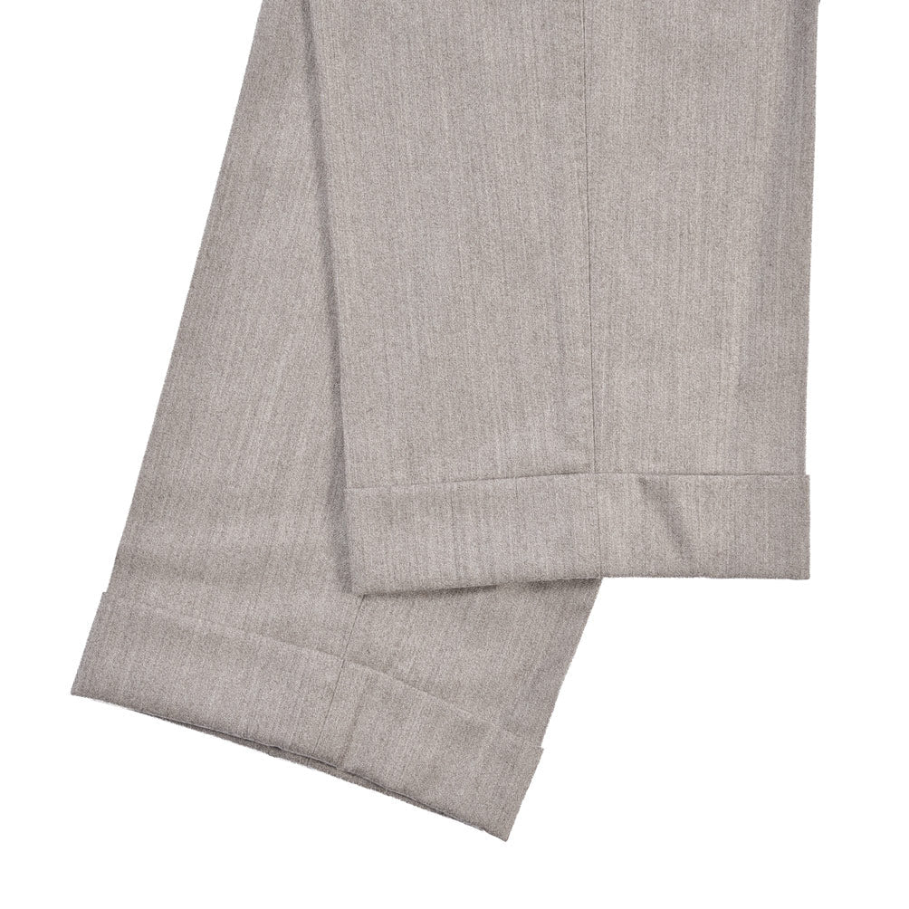BERWICH “LUX RETRO LONG” カシミヤ混ウール ワンタックスラックス グレージュ(desert) 46 | GUARDAROBA MILANO OFFICIAL STORE