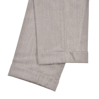 BERWICH “LUX RETRO LONG” カシミヤ混ウール ワンタックスラックス グレージュ(desert) 46 | GUARDAROBA MILANO OFFICIAL STORE