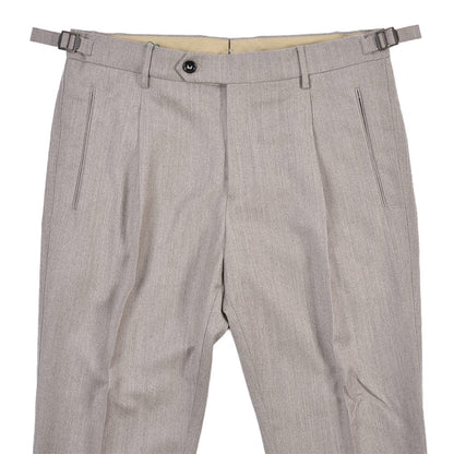 BERWICH “LUX RETRO LONG” カシミヤ混ウール ワンタックスラックス グレージュ(desert) 46 | GUARDAROBA MILANO OFFICIAL STORE