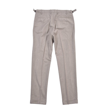 BERWICH “LUX RETRO LONG” カシミヤ混ウール ワンタックスラックス グレージュ(desert) 46 | GUARDAROBA MILANO OFFICIAL STORE