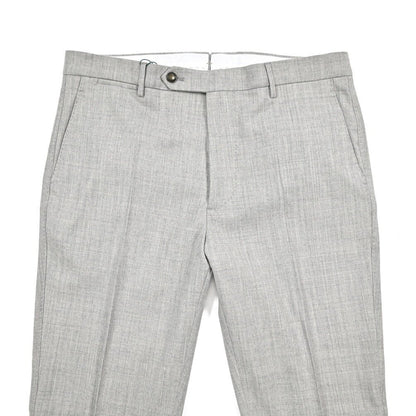 BERWICH “LUX VULCANO” カシミヤ混ウール ノータックスラックス ライトグレー(lt grey) 46 | GUARDAROBA MILANO OFFICIAL STORE