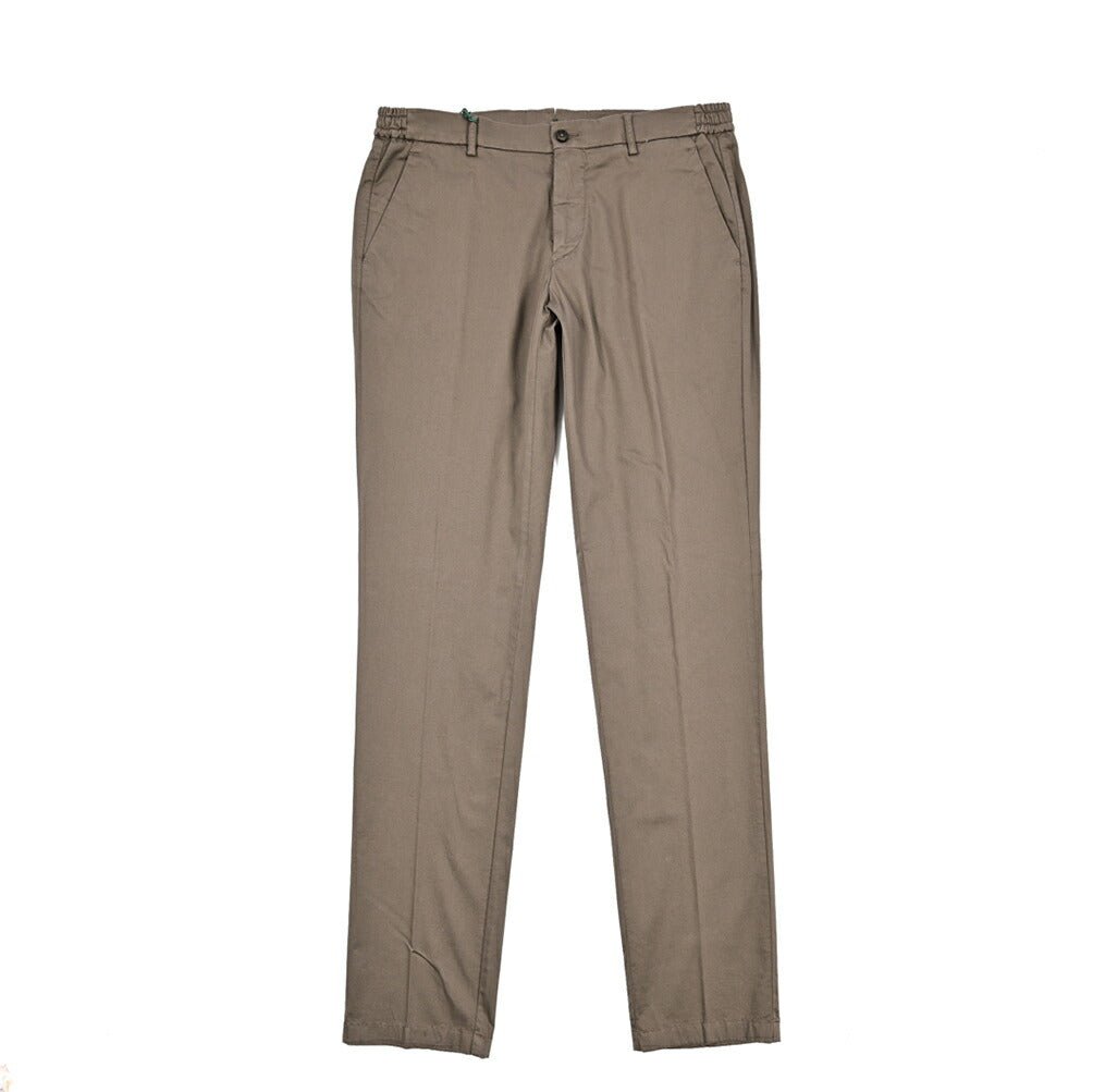 BERWICH "MOELLO ELAX GD" ストレッチコットン ノータックスリムパンツ｜425451 - 50｜GUARDAROBA MILANO OFFICIAL STORE