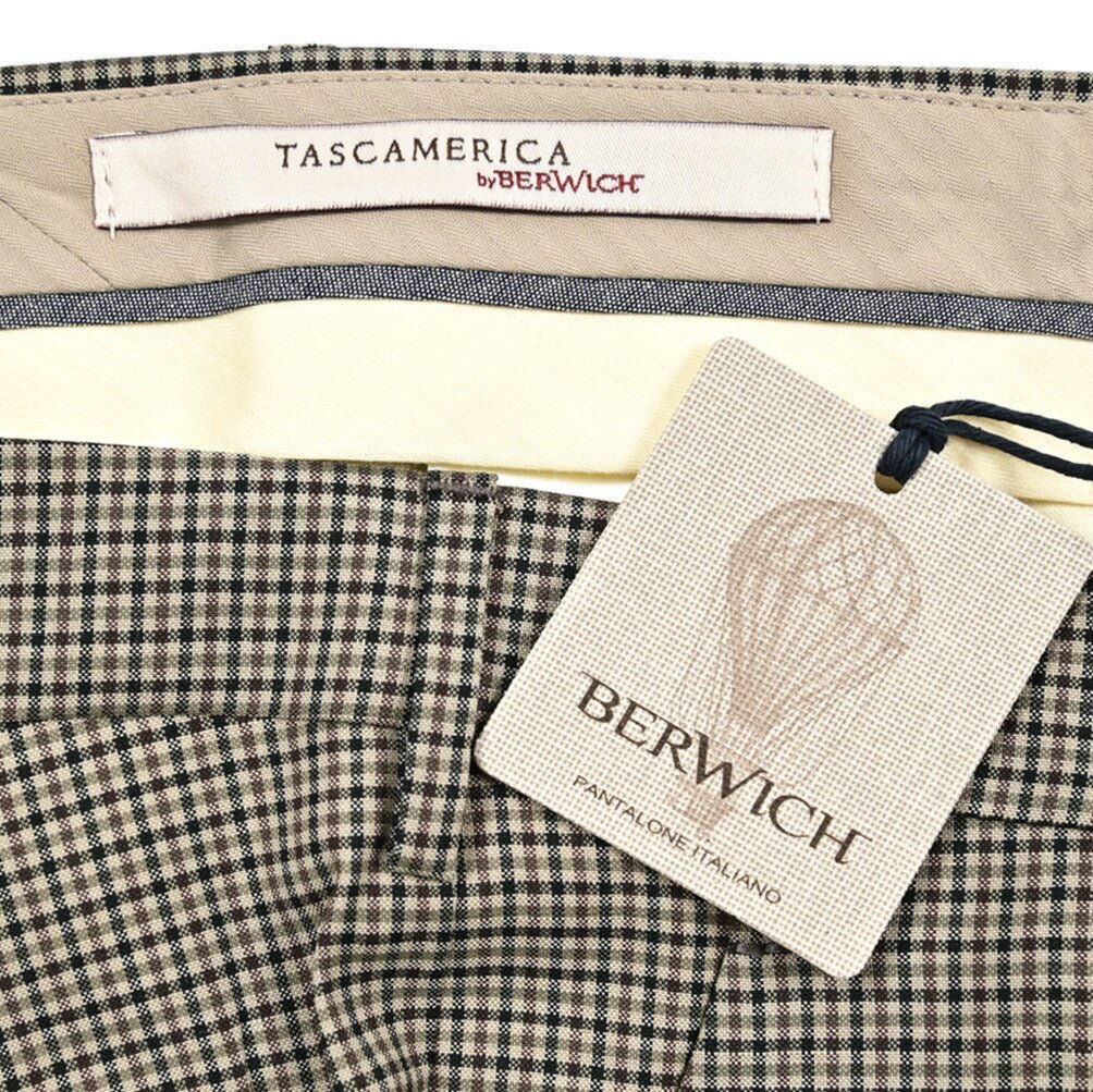 BERWICH "MORELLO" ヴァージンウール100% ノータックスリムスラックス｜424414 - 46｜GUARDAROBA MILANO OFFICIAL STORE