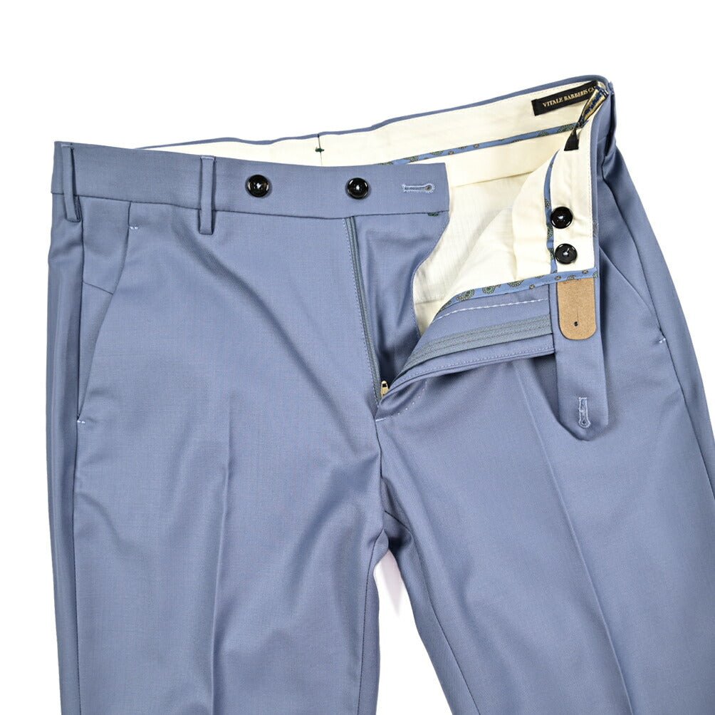 BERWICH "MORELLO" ウール100% ノータックスリムスラックス パープル(lt violet) 46 | GUARDAROBA MILANO OFFICIAL STORE