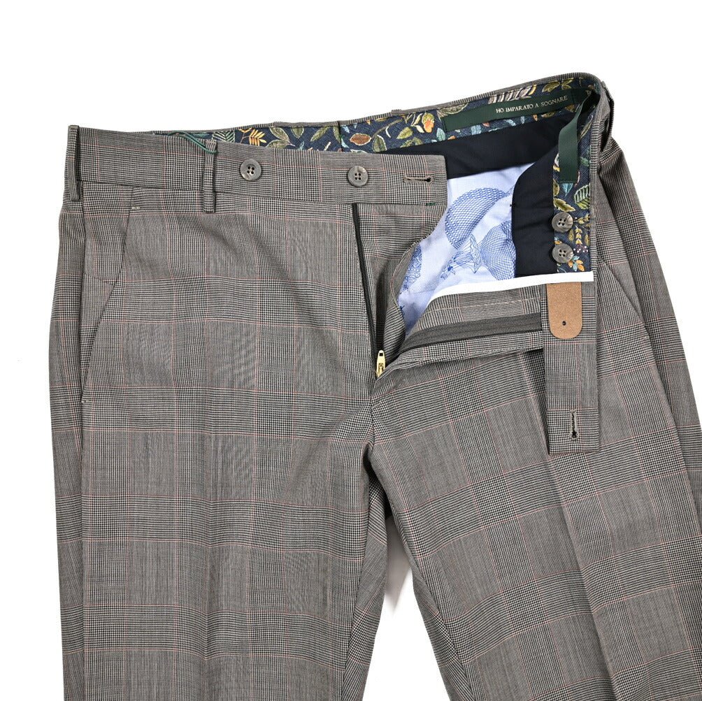 BERWICH "MORELLO" ヴァージンウール100% ノータックスラックス ブラウン(brown) 44 | GUARDAROBA MILANO OFFICIAL STORE