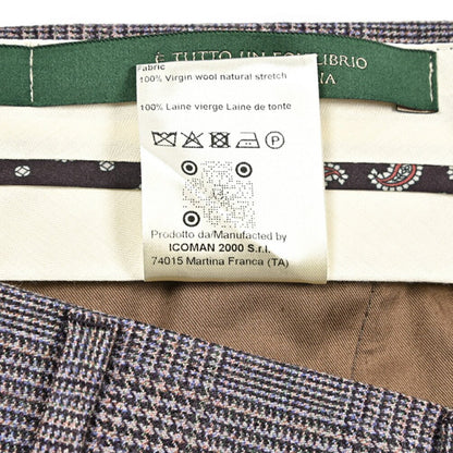 BERWICH “MORELLO” ヴァージンウール100% ノータックスラックス パープル(lt violet) 46 | GUARDAROBA MILANO OFFICIAL STORE