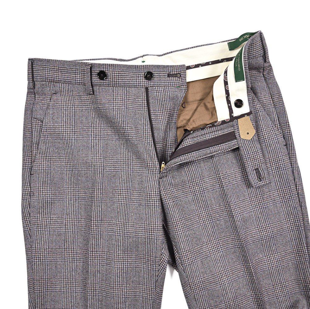 BERWICH “MORELLO” ヴァージンウール100% ノータックスラックス パープル(lt violet) 46 | GUARDAROBA MILANO OFFICIAL STORE