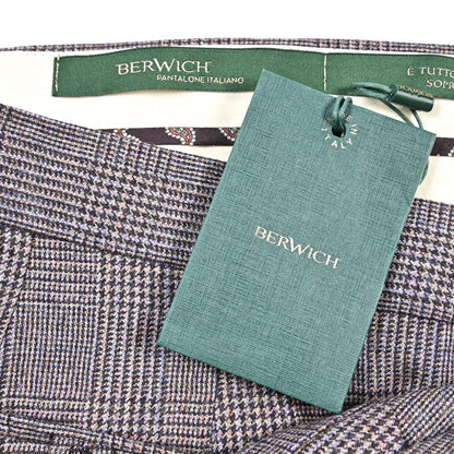 BERWICH “MORELLO” ヴァージンウール100% ノータックスラックス パープル(lt violet) 46 | GUARDAROBA MILANO OFFICIAL STORE