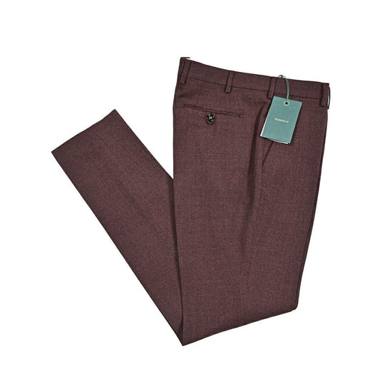BERWICH “MORELLO” ヴァージンウール100% ノータックスラックス ワインレッド(red) 46 | GUARDAROBA MILANO OFFICIAL STORE