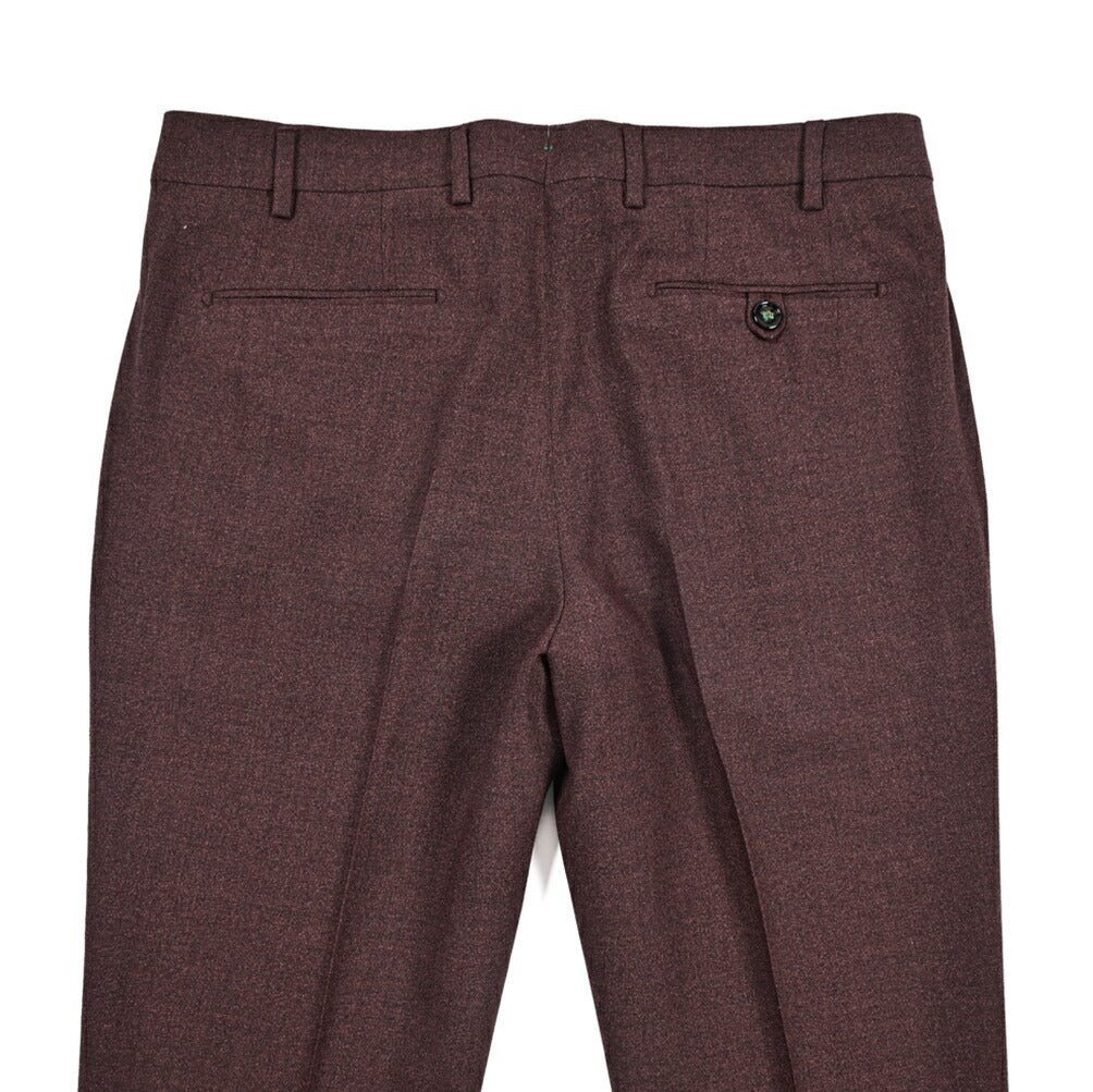 BERWICH “MORELLO” ヴァージンウール100% ノータックスラックス ワインレッド(red) 46 | GUARDAROBA MILANO OFFICIAL STORE