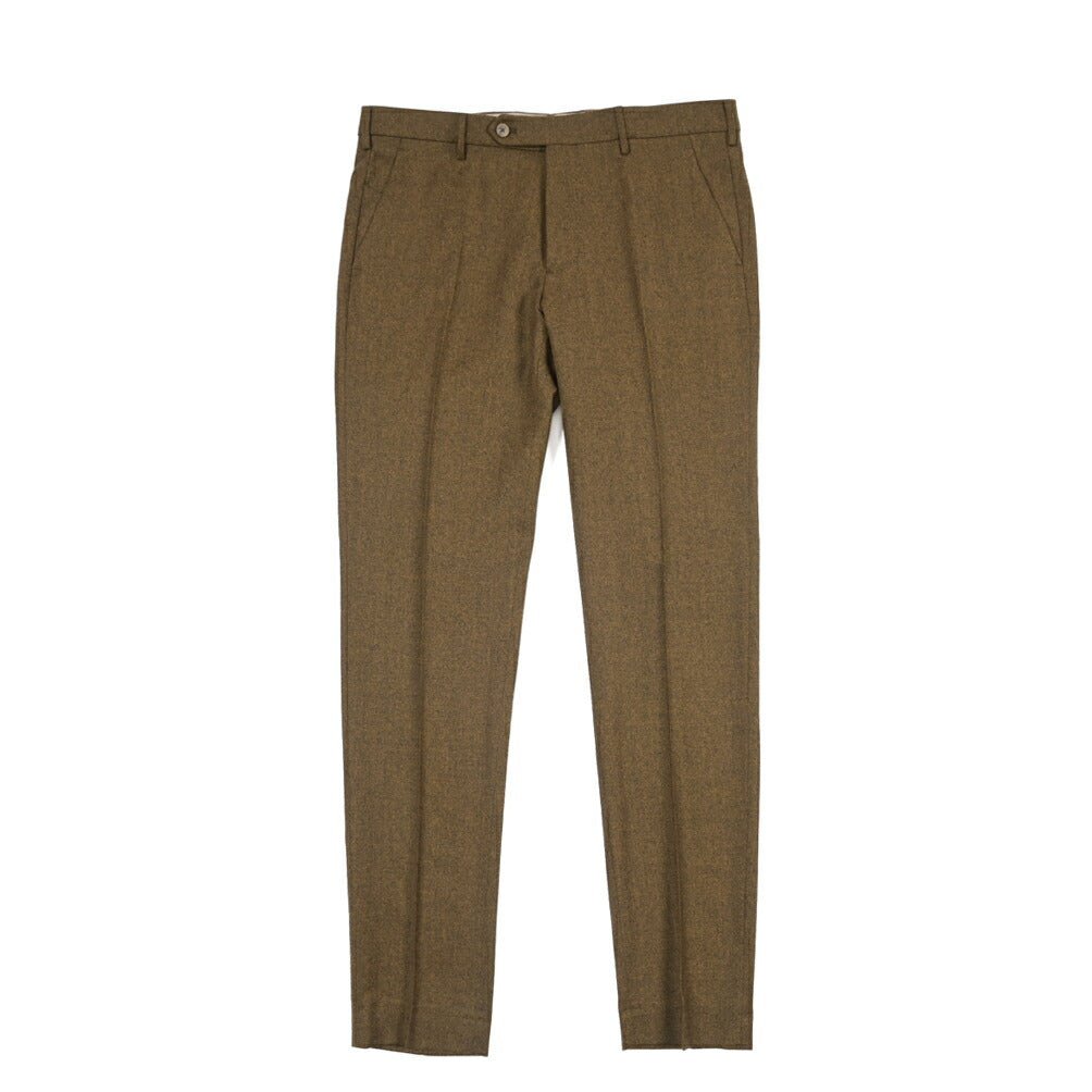 BERWICH “MORELLO” ヴァージンウール100% ノータックスラックス ブラウン(oil) 46 | GUARDAROBA MILANO OFFICIAL STORE