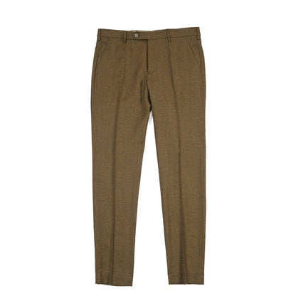 BERWICH “MORELLO” ヴァージンウール100% ノータックスラックス ブラウン(oil) 46 | GUARDAROBA MILANO OFFICIAL STORE