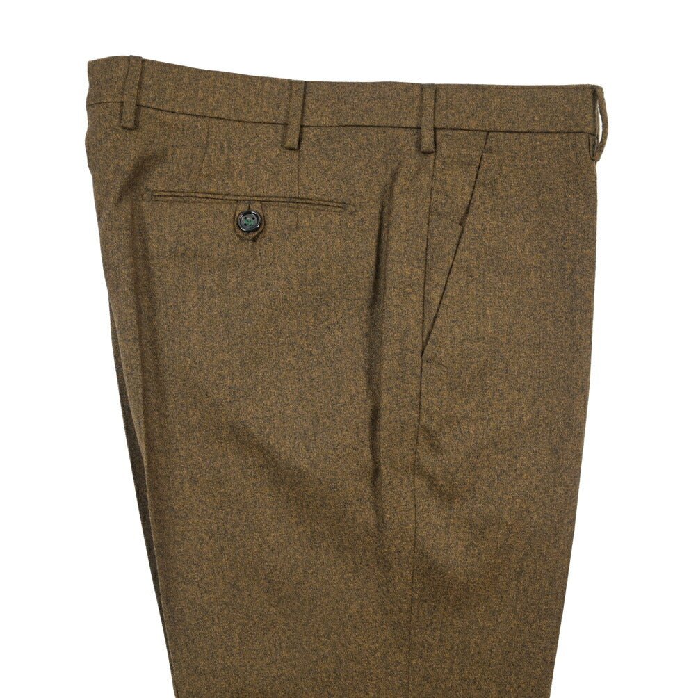 BERWICH “MORELLO” ヴァージンウール100% ノータックスラックス ブラウン(oil) 46 | GUARDAROBA MILANO OFFICIAL STORE