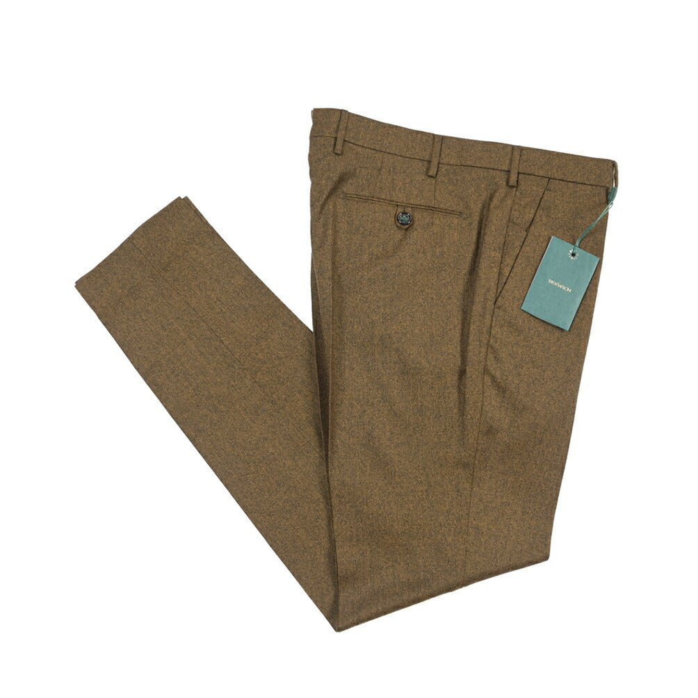 BERWICH “MORELLO” ヴァージンウール100% ノータックスラックス ブラウン(oil) 46 | GUARDAROBA MILANO OFFICIAL STORE