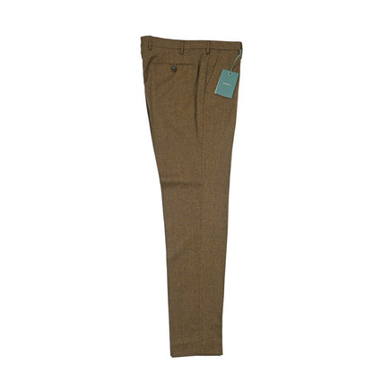 BERWICH “MORELLO” ヴァージンウール100% ノータックスラックス ブラウン(oil) 46 | GUARDAROBA MILANO OFFICIAL STORE