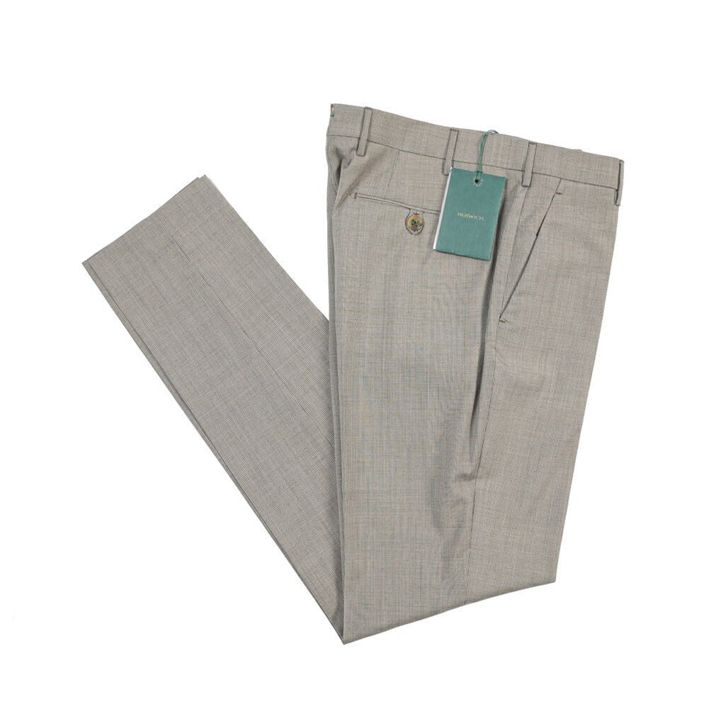 BERWICH “MORELLO” ヴァージンウール100% ノータックスラックス グレージュ(greige) 46 | GUARDAROBA MILANO OFFICIAL STORE