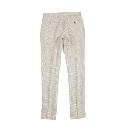 BERWICH “MORELLO 1P” リネン100% ワンタックスラックス ベージュ(desert) 46 | GUARDAROBA MILANO OFFICIAL STORE