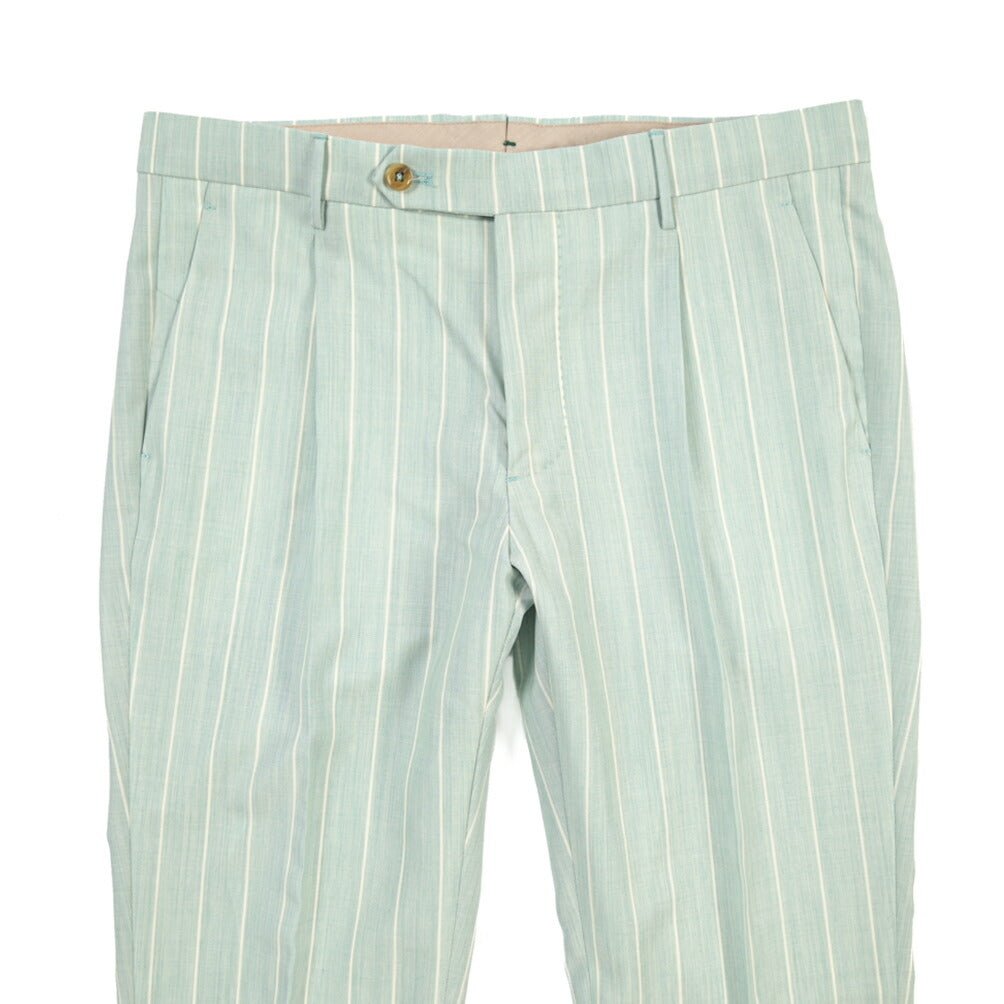BERWICH “MORELLO 1P” ヴァージンウール100% ワンタックスラックス ライトグリーン(lt green) 46 | GUARDAROBA MILANO OFFICIAL STORE