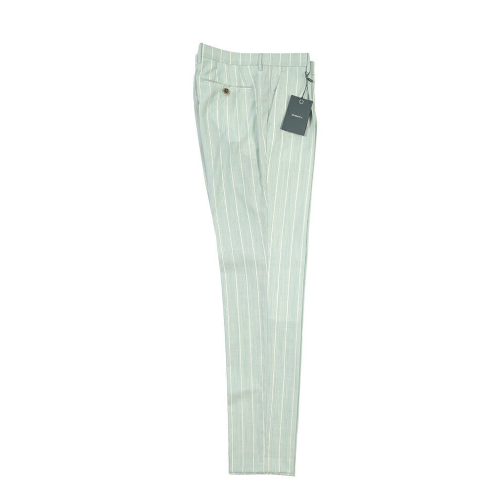 BERWICH “MORELLO 1P” ヴァージンウール100% ワンタックスラックス ライトグリーン(lt green) 46 | GUARDAROBA MILANO OFFICIAL STORE