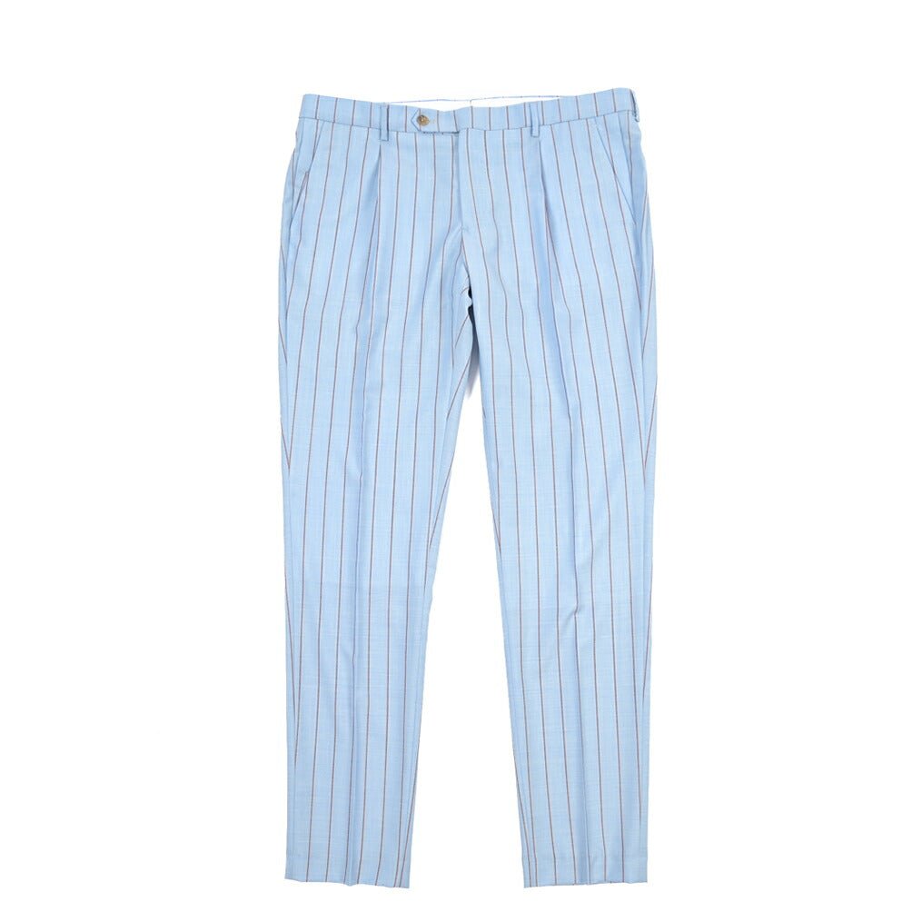 BERWICH “MORELLO 1P” ヴァージンウール100% ワンタックスラックス ライトブルー(azure) 54 | GUARDAROBA MILANO OFFICIAL STORE
