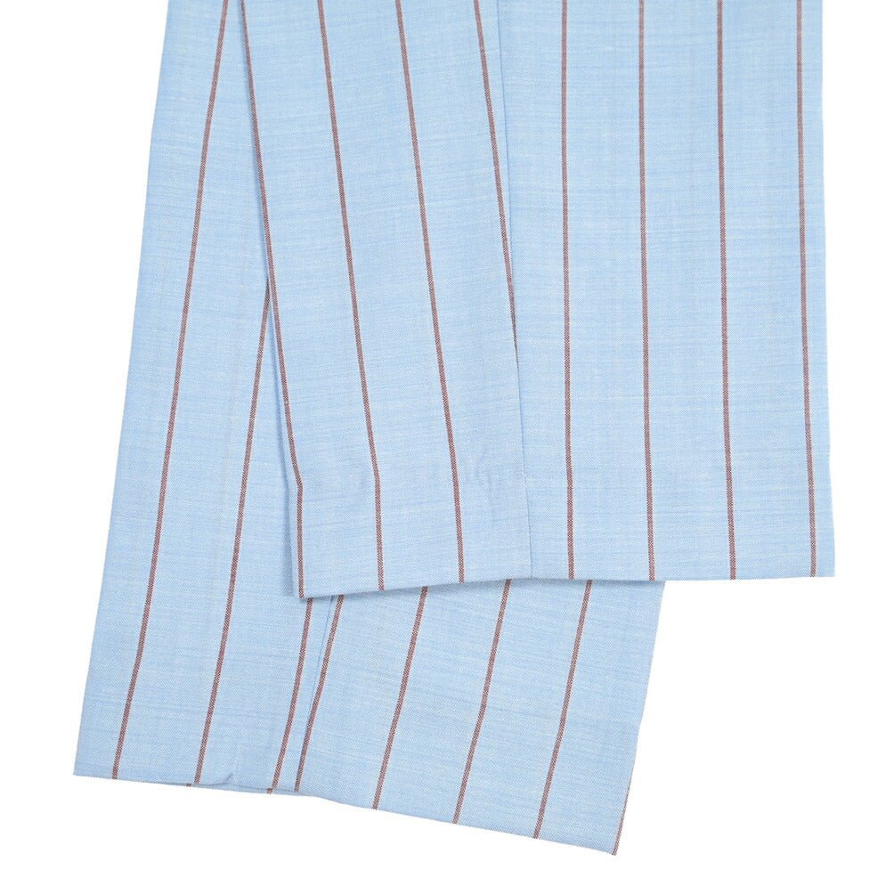 BERWICH “MORELLO 1P” ヴァージンウール100% ワンタックスラックス ライトブルー(azure) 54 | GUARDAROBA MILANO OFFICIAL STORE