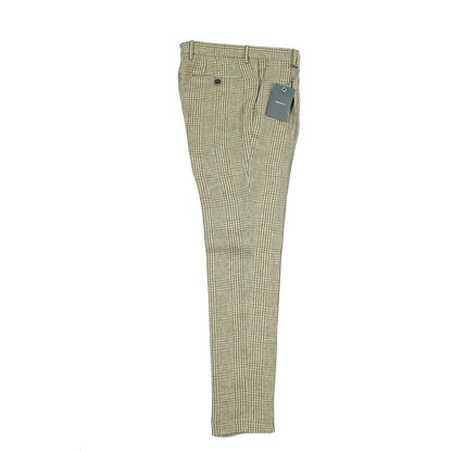 BERWICH “MORELLO 1P” リネン100% ワンタックスラックス グリーン(green) 46 | GUARDAROBA MILANO OFFICIAL STORE