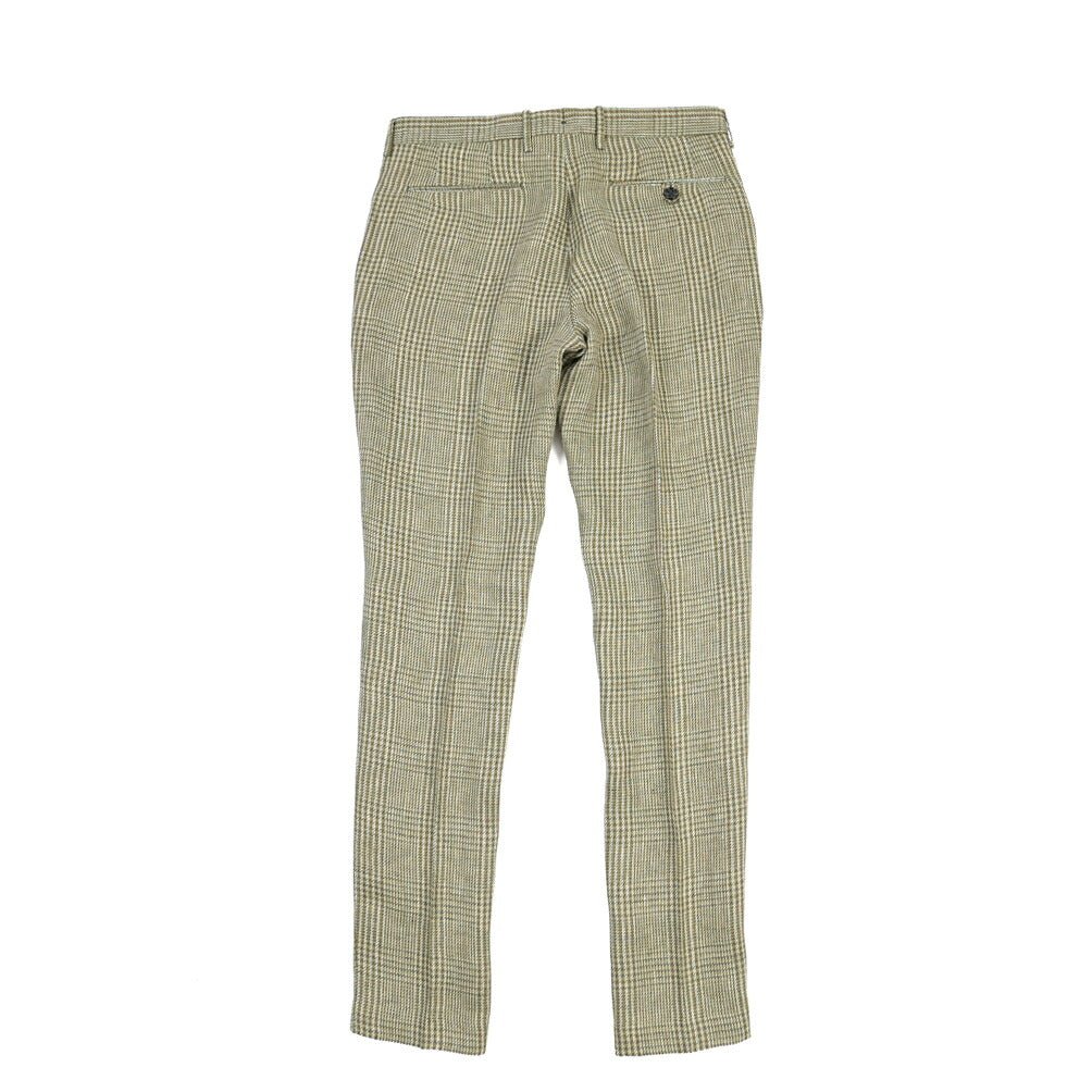 BERWICH “MORELLO 1P” リネン100% ワンタックスラックス グリーン(green) 46 | GUARDAROBA MILANO OFFICIAL STORE