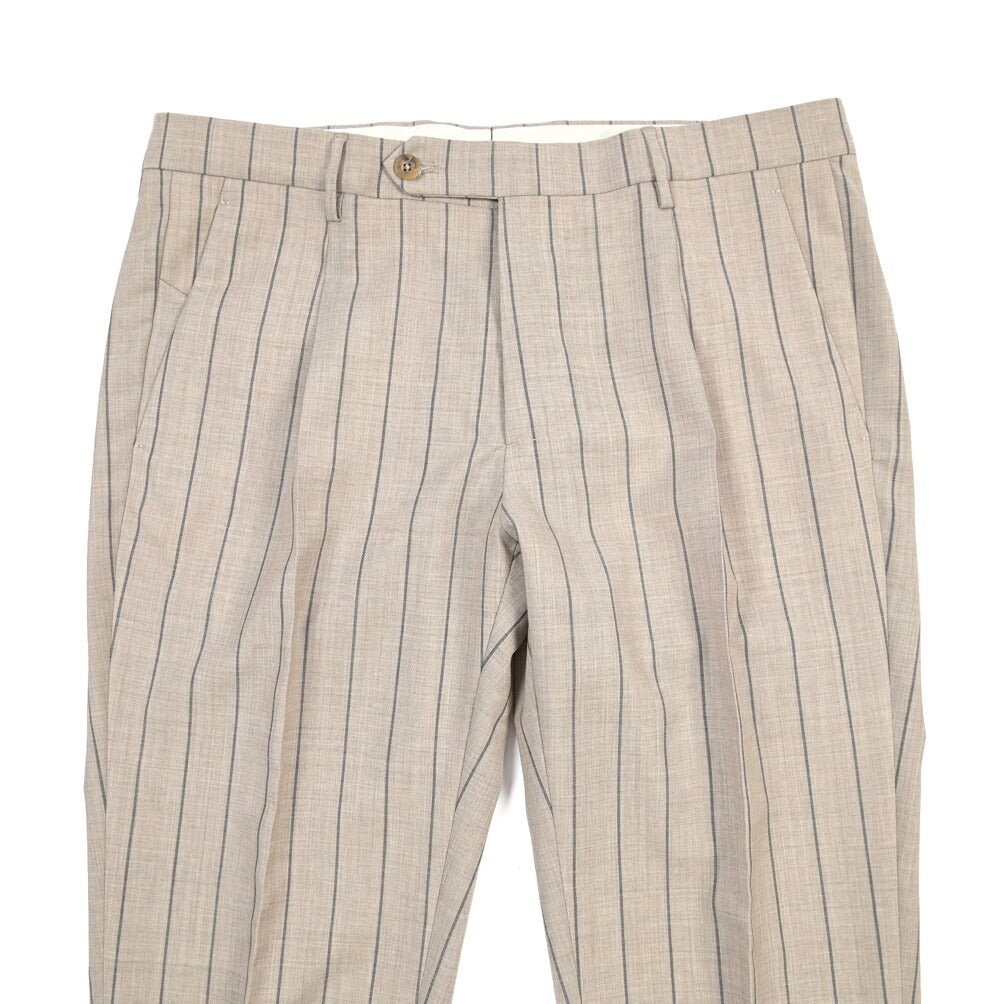 BERWICH “MORELLO 1P” ヴァージンウール100% ワンタックスラックス ライトブラウン(desert) 48 | GUARDAROBA MILANO OFFICIAL STORE