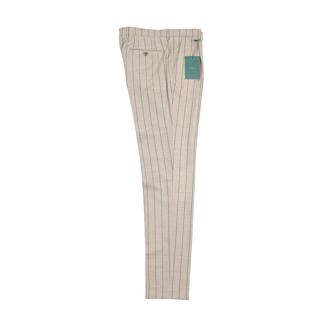 BERWICH “MORELLO 1P” ヴァージンウール100% ワンタックスラックス ライトブラウン(desert) 48 | GUARDAROBA MILANO OFFICIAL STORE