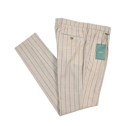 BERWICH “MORELLO 1P” ヴァージンウール100% ワンタックスラックス ライトブラウン(desert) 48 | GUARDAROBA MILANO OFFICIAL STORE