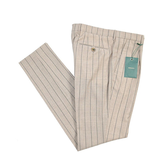 BERWICH “MORELLO 1P” ヴァージンウール100% ワンタックスラックス ライトブラウン(desert) 48 | GUARDAROBA MILANO OFFICIAL STORE