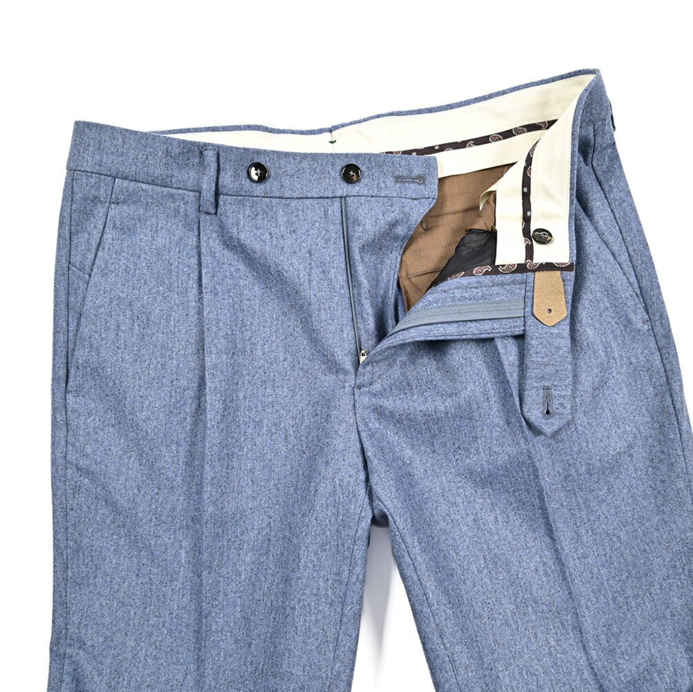 BERWICH “MORELLO 1P” ヴァージンウール100% ワンタックスラックス / CANONICO製生地 パープル(lt violet) 46 | GUARDAROBA MILANO OFFICIAL STORE