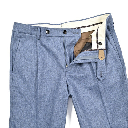 BERWICH “MORELLO 1P” ヴァージンウール100% ワンタックスラックス / CANONICO製生地 パープル(lt violet) 46 | GUARDAROBA MILANO OFFICIAL STORE