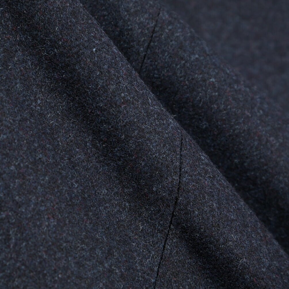 BERWICH “MORELLO 1P” ヴァージンウール100% ワンタックスラックス / CANONICO製生地 ネイビー(navy) 46 | GUARDAROBA MILANO OFFICIAL STORE