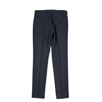 BERWICH “MORELLO 1P” ヴァージンウール100% ワンタックスラックス / CANONICO製生地 ネイビー(navy) 46 | GUARDAROBA MILANO OFFICIAL STORE