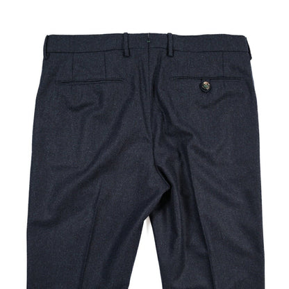 BERWICH “MORELLO 1P” ヴァージンウール100% ワンタックスラックス / CANONICO製生地 ネイビー(navy) 46 | GUARDAROBA MILANO OFFICIAL STORE