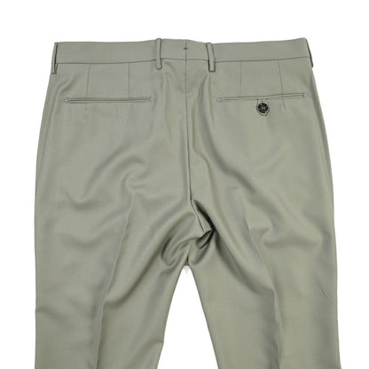 BERWICH “MORELLO 1P” ウール100% ワンタックスラックス / CANONICO製生地 グリーン(sage) 48 | GUARDAROBA MILANO OFFICIAL STORE