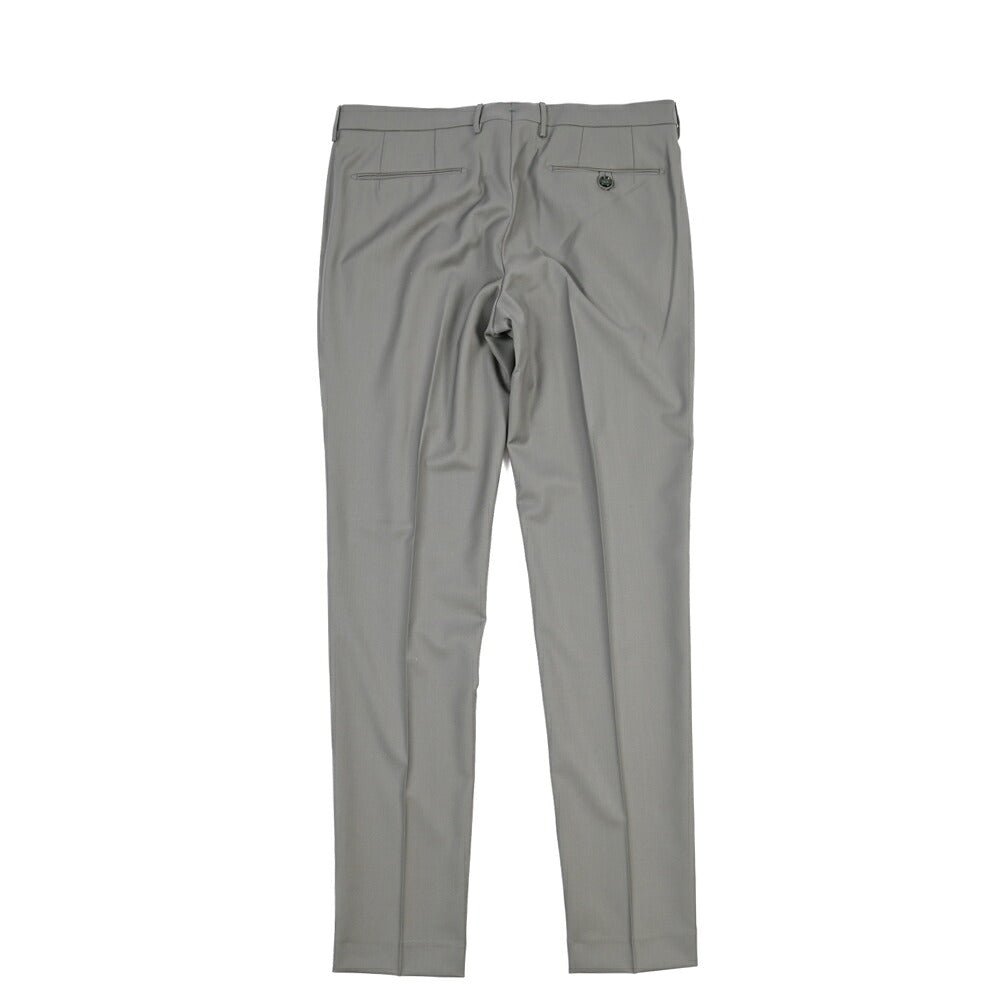 BERWICH “MORELLO 1P” ウール100% ワンタックスラックス / CANONICO製生地 グレー(matt grey) 48 | GUARDAROBA MILANO OFFICIAL STORE