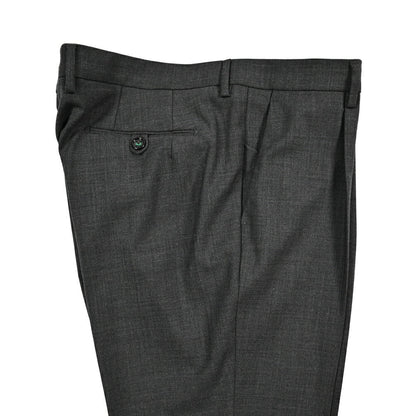 BERWICH "MORELLO 1P" ストレッチウール ワンタックスラックス グレー(charco) 54 | GUARDAROBA MILANO OFFICIAL STORE