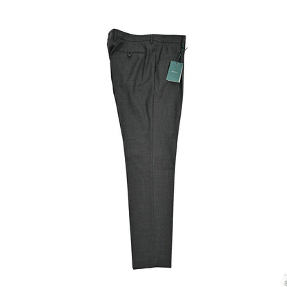 BERWICH "MORELLO 1P" ストレッチウール ワンタックスラックス グレー(charco) 54 | GUARDAROBA MILANO OFFICIAL STORE