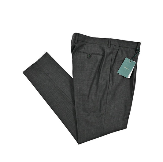BERWICH "MORELLO 1P" ストレッチウール ワンタックスラックス グレー(charco) 54 | GUARDAROBA MILANO OFFICIAL STORE