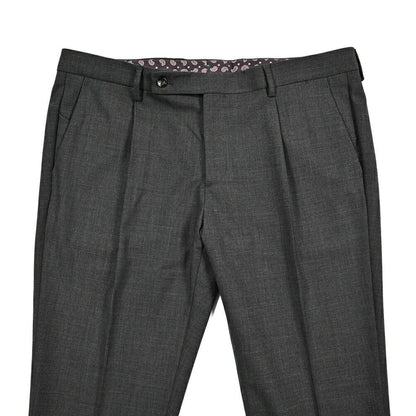 BERWICH "MORELLO 1P" ストレッチウール ワンタックスラックス グレー(charco) 54 | GUARDAROBA MILANO OFFICIAL STORE