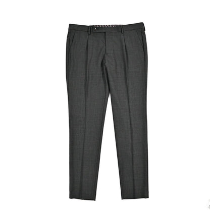 BERWICH "MORELLO 1P" ストレッチウール ワンタックスラックス グレー(charco) 54 | GUARDAROBA MILANO OFFICIAL STORE