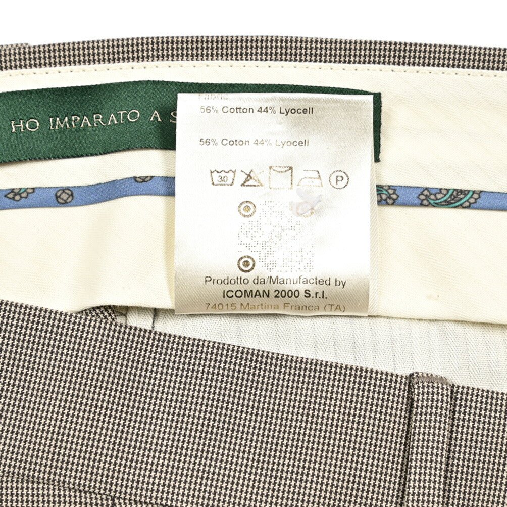 BERWICH "MORELLO 1P" リヨセル混コットン ワンタックスラックス ブラウン 46 | GUARDAROBA MILANO OFFICIAL STORE