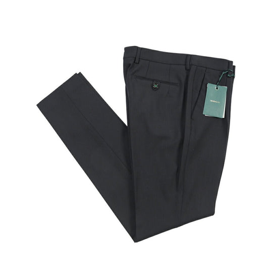 BERWICH “MORELLO 1P” 高機能ストレッチウール ワンタックスラックス ネイビー(blueblack) 46 | GUARDAROBA MILANO OFFICIAL STORE