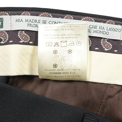 BERWICH “MORELLO 1P” 高機能ストレッチウール ワンタックスラックス ネイビー(blueblack) 46 | GUARDAROBA MILANO OFFICIAL STORE