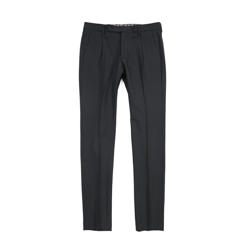 BERWICH “MORELLO 1P” 高機能ストレッチウール ワンタックスラックス ネイビー(blueblack) 46 | GUARDAROBA MILANO OFFICIAL STORE