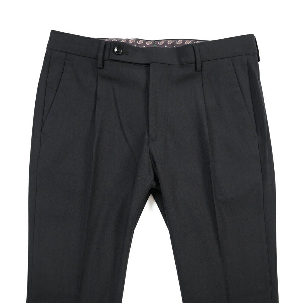 BERWICH “MORELLO 1P” 高機能ストレッチウール ワンタックスラックス ネイビー(blueblack) 46 | GUARDAROBA MILANO OFFICIAL STORE