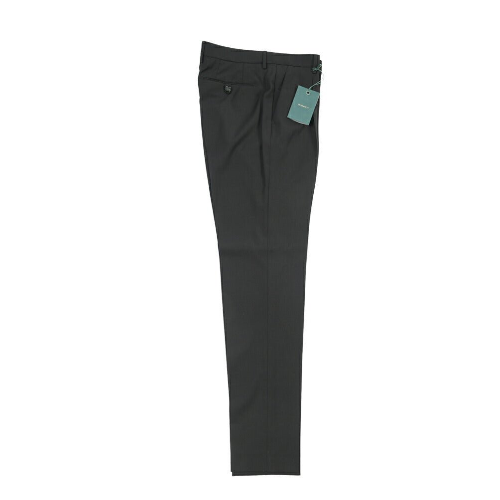 BERWICH “MORELLO 1P” ポリエステル混ウール ワンタックスラックス ブラック(black) 46 | GUARDAROBA MILANO OFFICIAL STORE