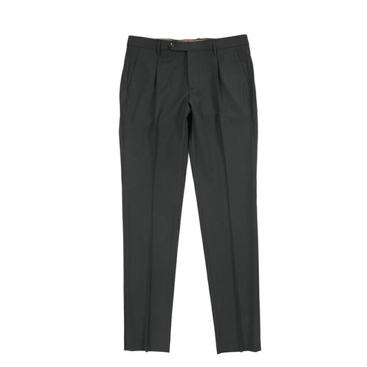 BERWICH “MORELLO 1P” ポリエステル混ウール ワンタックスラックス ブラック(black) 46 | GUARDAROBA MILANO OFFICIAL STORE